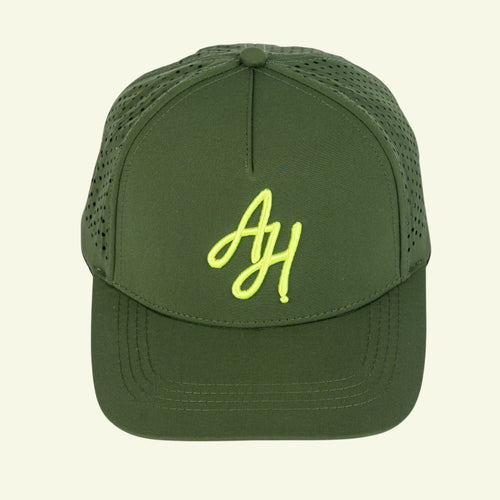 Load image 1 in gallery view. Perforated A-Frame Golf Hat (snapback)