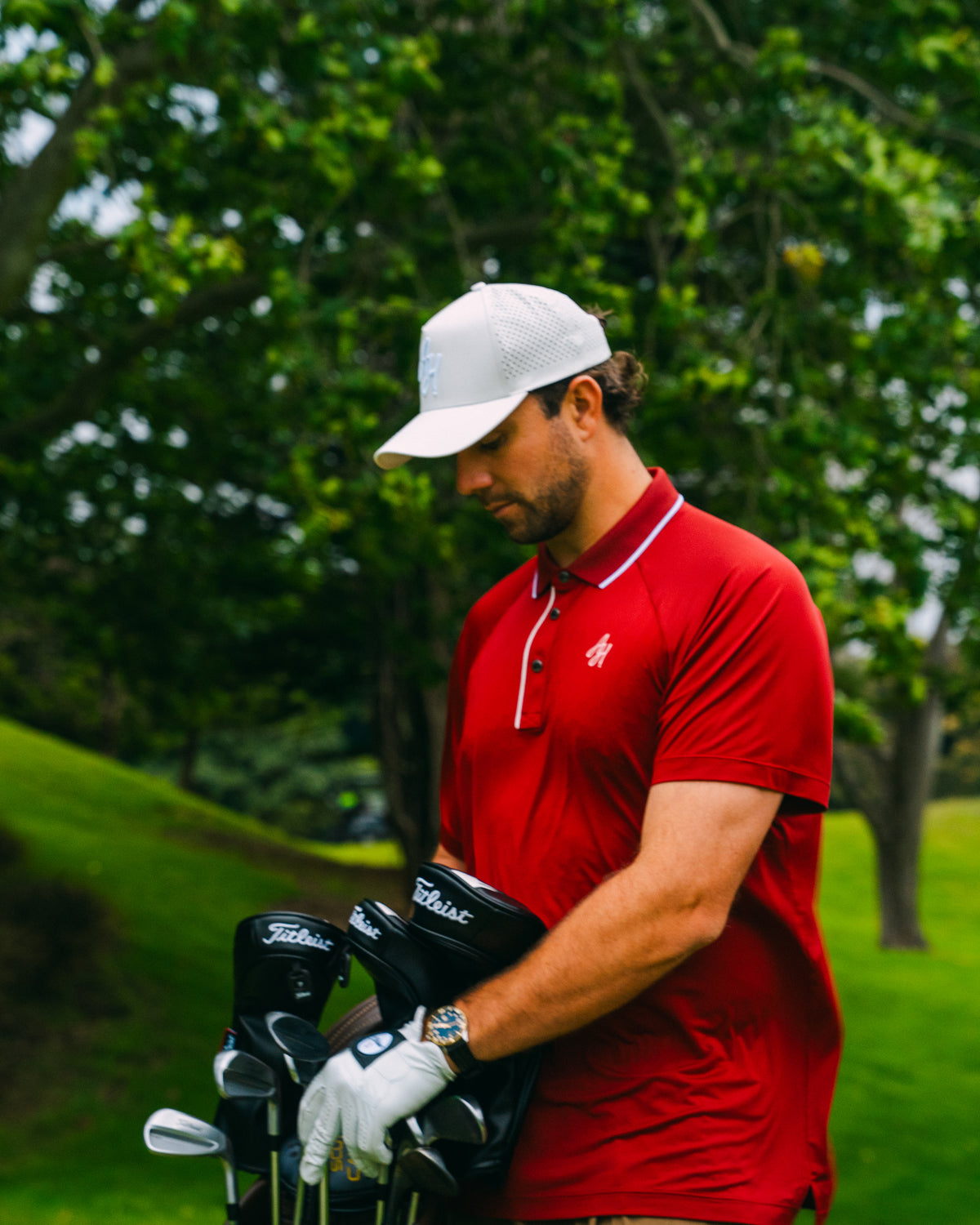 Perforated A-Frame Golf Hat (snapback)